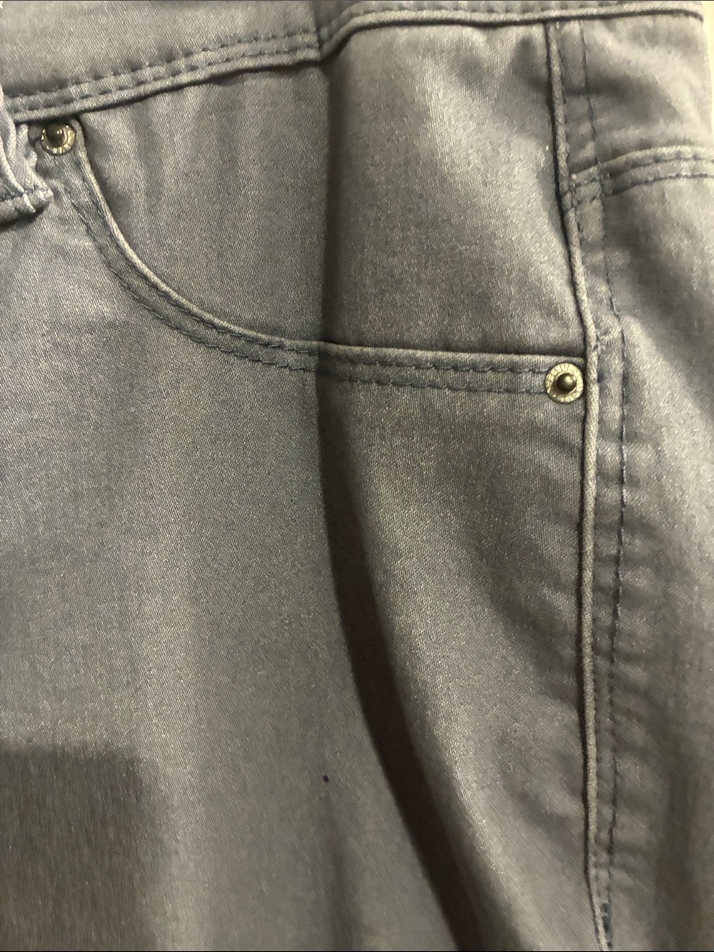 Women's Ankle Crop Pants in Slate Blue - Picture 2 of 6